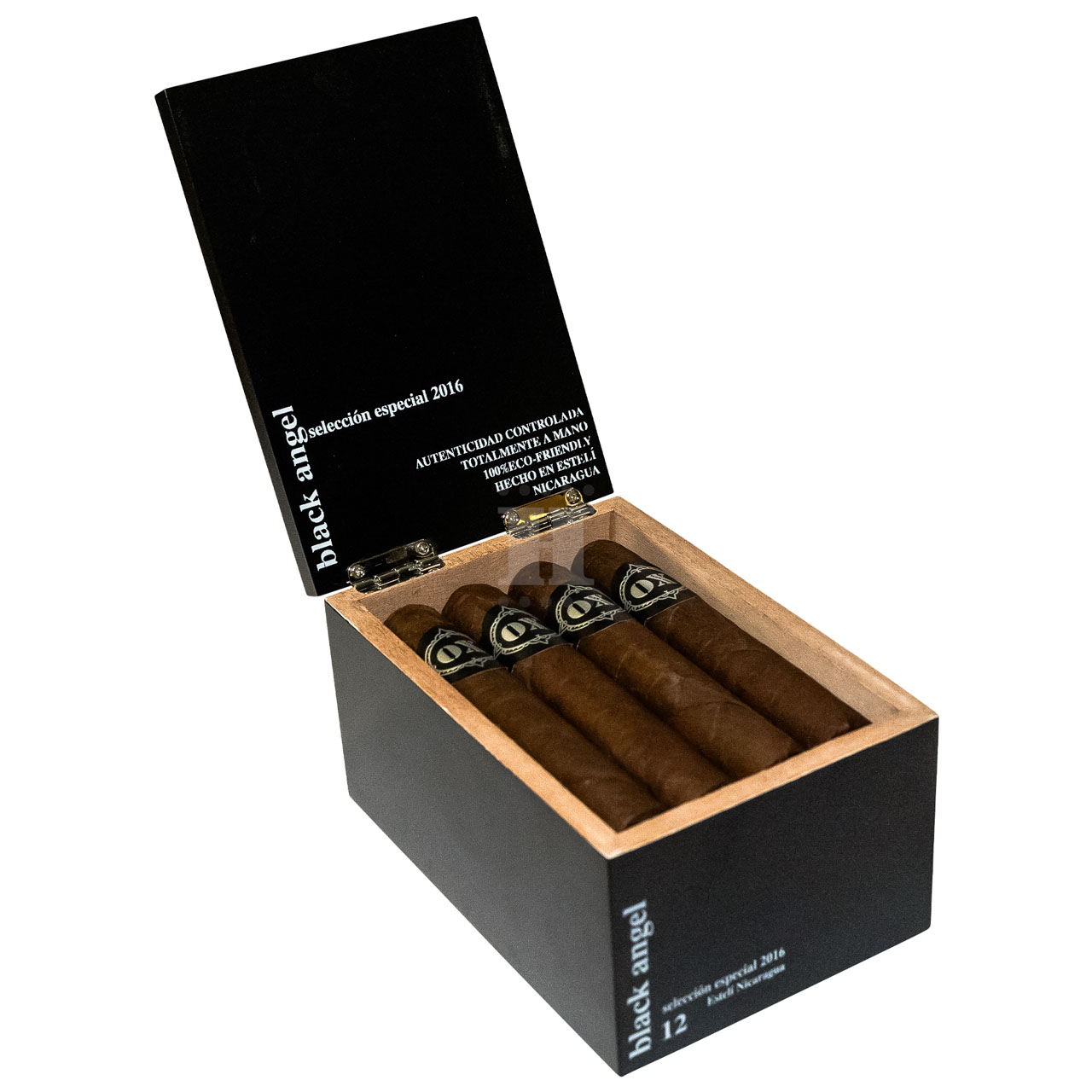 OX Black Angel box open angle